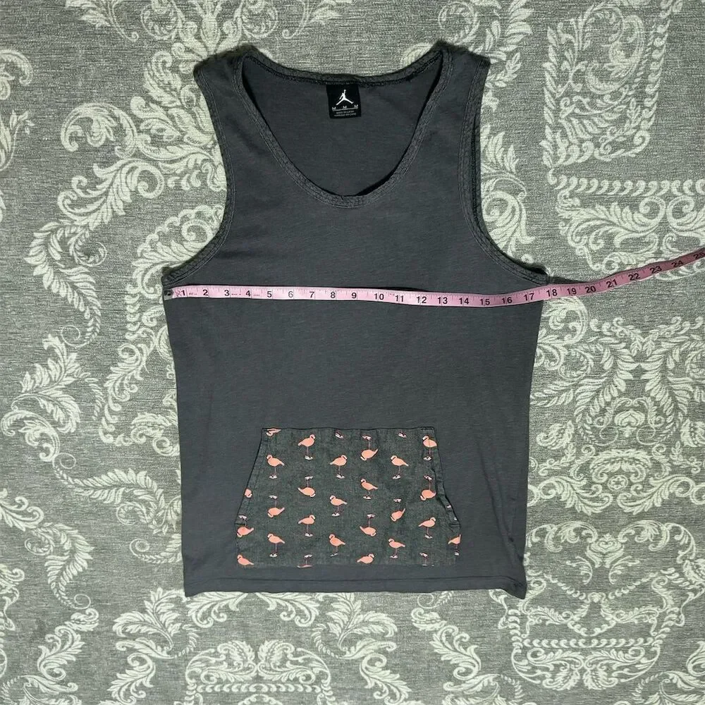Nike Jordan AJ1 Men's Tank Top M Multicolor Flamingo Print Sleeveless